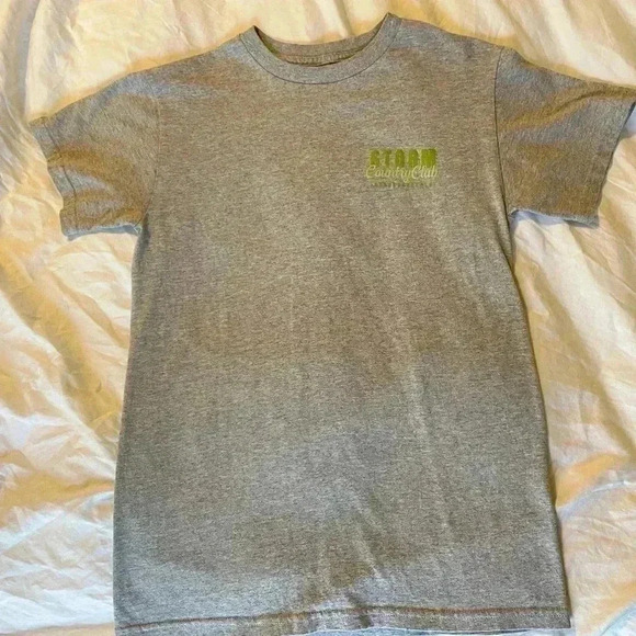Storm Country Club GOLF preppy gray green T Shirt Men’s Size S short sleeve top - Picture 4 of 7